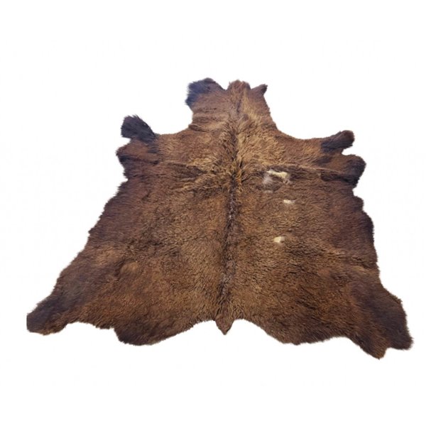 Bison/Buffalo Hair-On Second Grade Hide Large