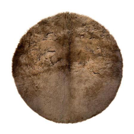 Bison Hair-On Round Rug Round