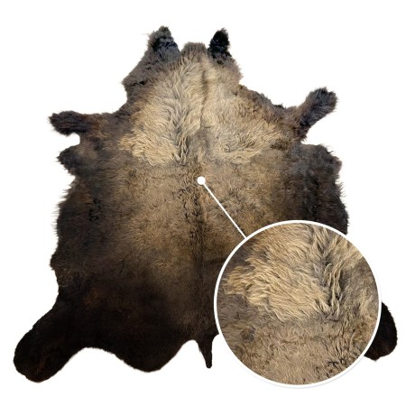 Bison/Buffalo Hair-On First Grade Hide | Premium Quality Leather