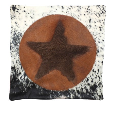 Bison Hair Pillow Cover - Star Rustic Brown - 20"x20"