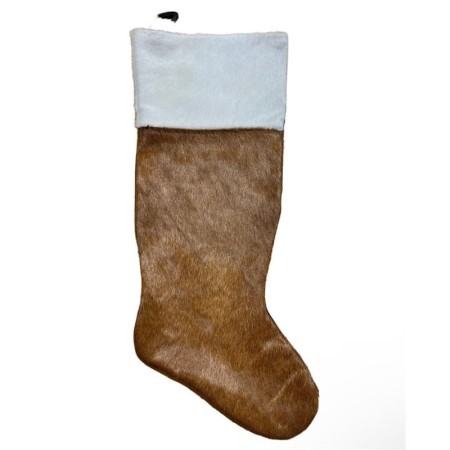 Cowhide Christmas Stocking Large Plain | Premium Quality