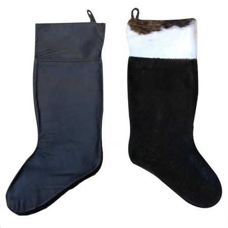 Cowhide Christmas Stocking Large Plain | Premium Quality