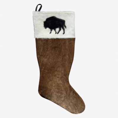 Cowhide Christmas Stocking Large Design | Premium Quality