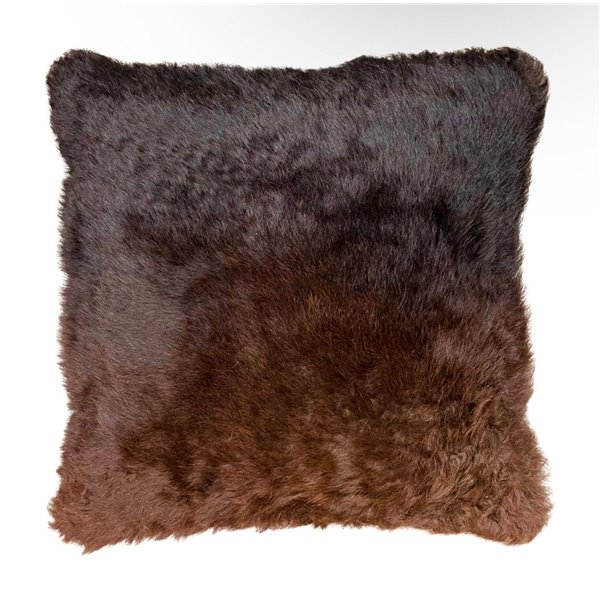 Bison/Buffalo Hair-On Hide Pillow Cover