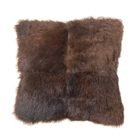 Bison/Buffalo Hair-On Hide Pillow Cover