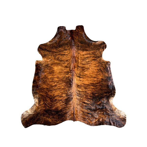 Cowhide Hair-On Brindle Rug