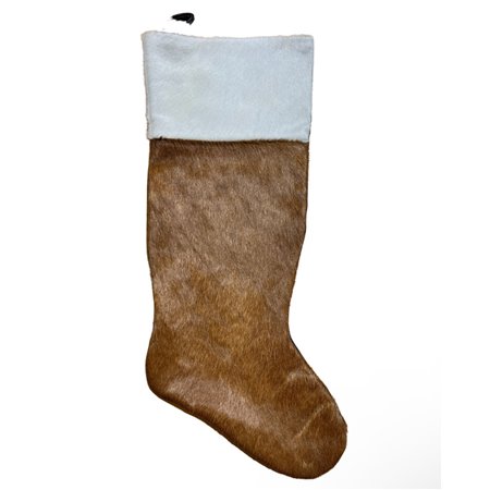 Cowhide Christmas Stocking Plain