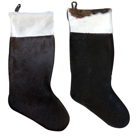 Cowhide Christmas Stocking Plain