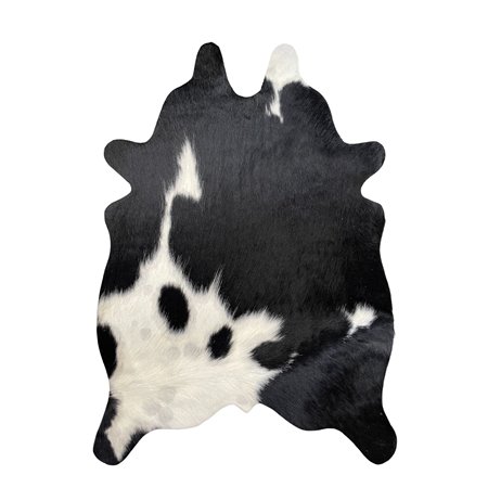 Mini Cowhide Hair-On Cut-Out Bi-Color Rug