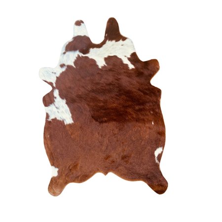 Mini Cowhide Hair-On Cut-Out Bi-Color Rug