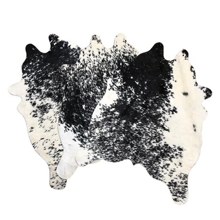 Mini Cowhide Hair-On Cut-Out Speckled Rug