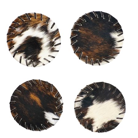 Cowhide Placemats & Coasters Rounded