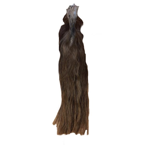 Horse Tail Hair Brown Natural Leather-On